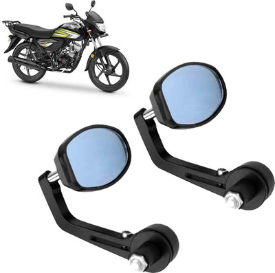 GOLSM Manual Rear View Mirror, Dual Mirror, Driver Side For Honda Universal For Bike(Left, Right)