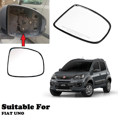 OOLTAH PAHIYA Manual Driver Side, Rear View Mirror For Fiat Uno(Exterior, Right)