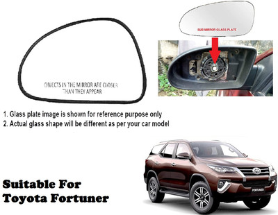 GS Grow n Shine Manual Passenger Side, Rear View Mirror For Toyota Fortuner(Exterior, Left)