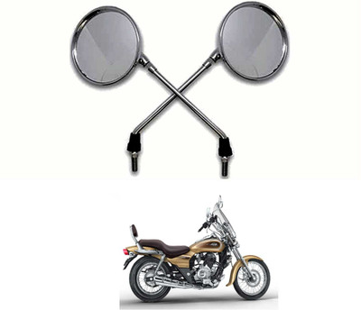 PRTEK Manual Rear View Mirror For Bajaj Avenger 220 DTS-i(Center)