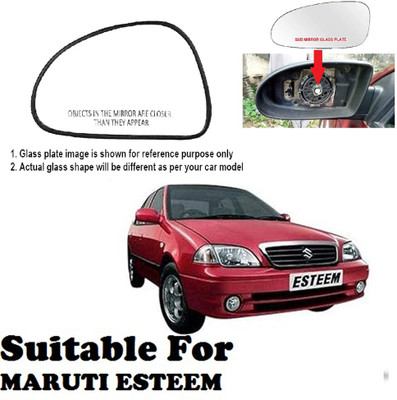 Shubh Auto Manual Passenger Side, Rear View Mirror For Maruti Suzuki Esteem(Exterior, Left)