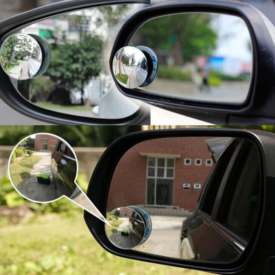 VALLIANZ Manual Blind Spot Mirror For Universal For Car Universal For Car(Left, Right)