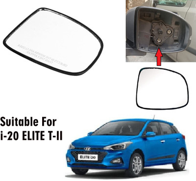 OOLTAH PAHIYA Manual Driver Side, Rear View Mirror For Hyundai Elite i20(Exterior, Right)