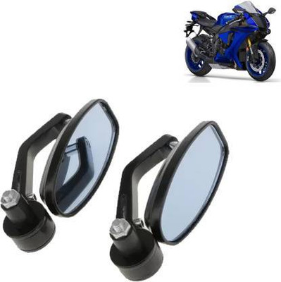 BIKEBLOOM Manual Rear View Mirror For Yamaha Universal For Bike(Right, Left)