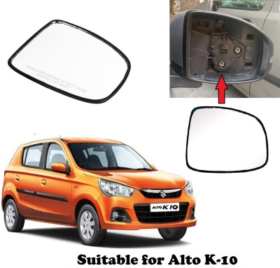 OOLTAH PAHIYA Manual Driver Side, Rear View Mirror For Maruti Suzuki Alto K10(Exterior, Right)