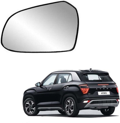Fusion Manual Remote Passenger Side, Rear View Mirror For Hyundai Creta(Left, Exterior)