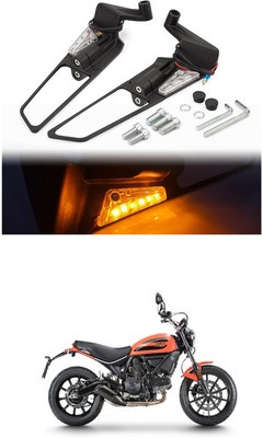 LOVMOTO Front, Rear LED Indicator Light for Mahindra Rodeo RZ(Multicolor)