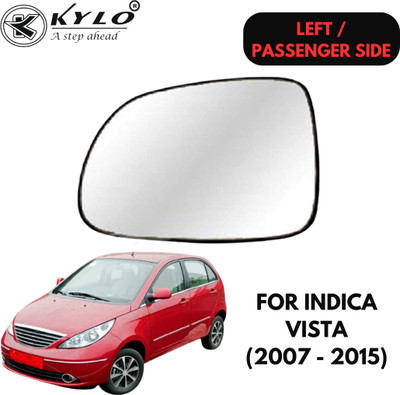 KYLO Manual Passenger Side, Rear View Mirror For Tata Indica Vista(Exterior, Left)
