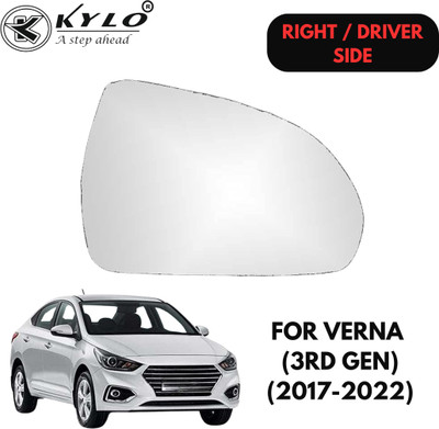 KYLO Manual Driver Side, Rear View Mirror For Hyundai Verna(Exterior, Right)