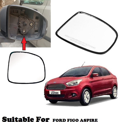 Shubh Auto Manual Driver Side, Rear View Mirror For Ford Aspire(Exterior, Right)