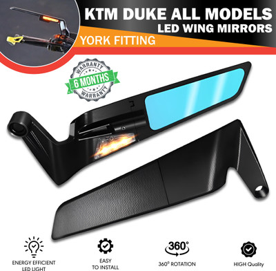 OBEROI'S TRADERS Manual Rear View Mirror For KTM Duke 200, Duke 390(Left, Right)
