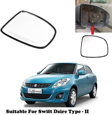 Shubh Auto Manual Driver Side, Rear View Mirror For Maruti Suzuki Swift Dzire(Exterior, Right)