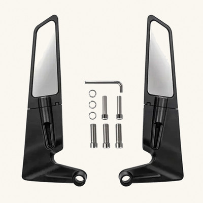 PM ENRERPRISES Manual Rear View Mirror For Universal For Bike Appache RTR 160, MT-15 V2, R15, Pulsar 200 NS DTS-i(Left, Right)