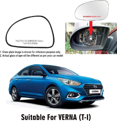 GS Grow n Shine Manual Passenger Side, Rear View Mirror For Hyundai Verna(Exterior, Left)