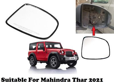OOLTAH PAHIYA Manual Driver Side, Rear View Mirror For Mahindra Thar(Exterior, Right)