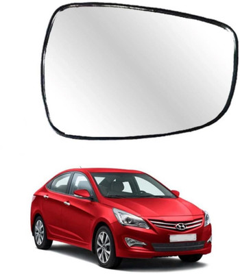 KING GENUINE Manual Remote Driver Side, Rear View Mirror For Hyundai Verna(Right, Exterior)