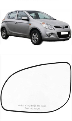 KING AUTO Manual Remote Passenger Side, Rear View Mirror For Hyundai i20(Left, Exterior)