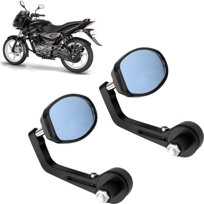 GOLSM Manual Rear View Mirror, Dual Mirror, Driver Side For Bajaj Pulsar 150 DTS-i(Left, Right)