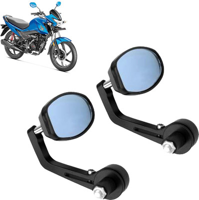 GOLSM Manual Rear View Mirror, Dual Mirror, Driver Side For Honda Universal For Bike(Left, Right)