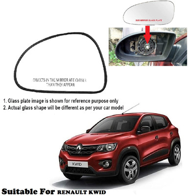 OOLTAH PAHIYA Manual Passenger Side, Rear View Mirror For Renault Kwid(Exterior, Left)