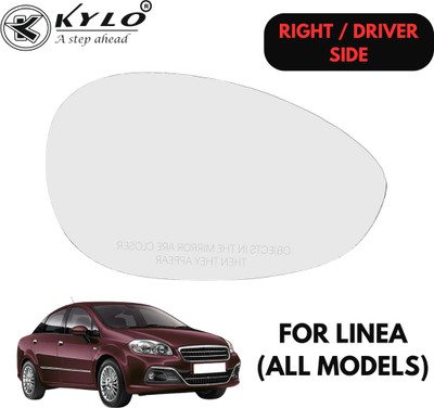 KYLO Manual Driver Side, Rear View Mirror For Fiat Linea(Exterior, Right)