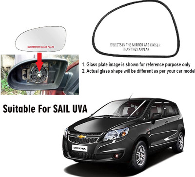 Shubh Auto Manual Passenger Side, Rear View Mirror For Chevrolet UVA(Exterior, Right)