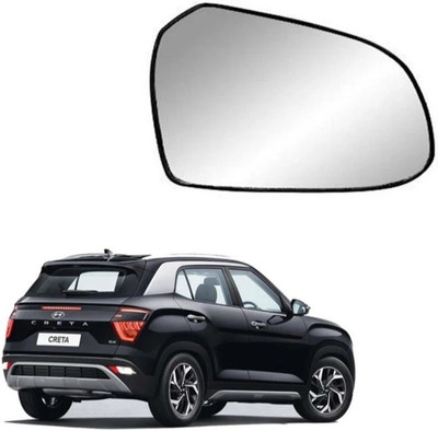 KING AUTO Manual Remote Driver Side, Rear View Mirror For Hyundai Creta(Right, Exterior)