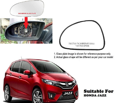 Shubh Auto Manual Passenger Side, Rear View Mirror For Honda Jazz(Exterior, Left)