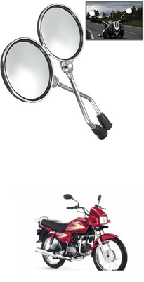 LOVMOTO Manual Rear View Mirror For Bajaj Universal For Bike(Left, Right)