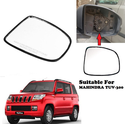 Shubh Auto Manual Driver Side, Rear View Mirror For Mahindra TUV-300(Exterior, Right)