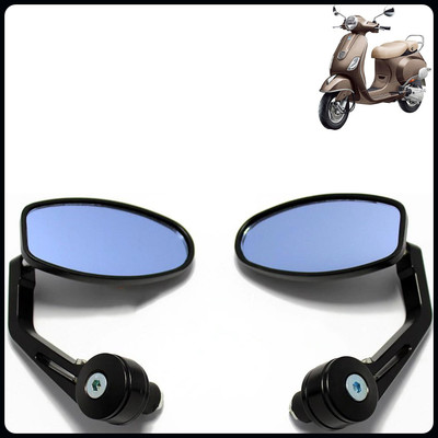 Vtrust Manual Rear View Mirror For Piaggio Universal For Bike(Left, Right)