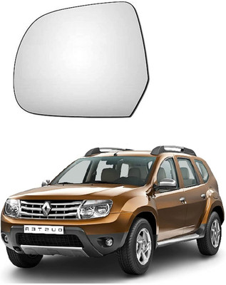 KING GENUNE Manual Passenger Side, Rear View Mirror For Renault Duster(Left, Exterior)