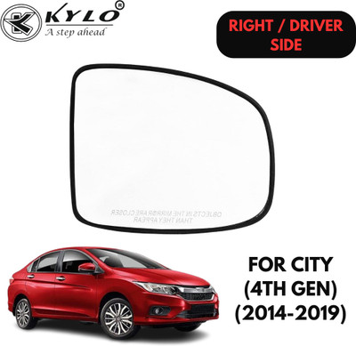 KYLO Manual Driver Side, Rear View Mirror For Honda City(Exterior, Right)