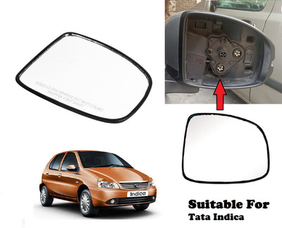 OOLTAH PAHIYA Manual Driver Side, Rear View Mirror For Tata Indica(Exterior, Right)