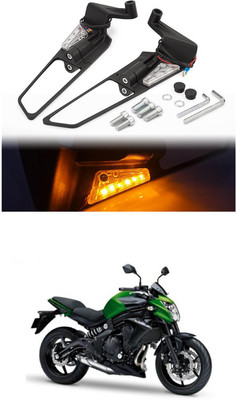 LOVMOTO Manual Dual Mirror For Universal For Bike Universal For Bike(Interior)