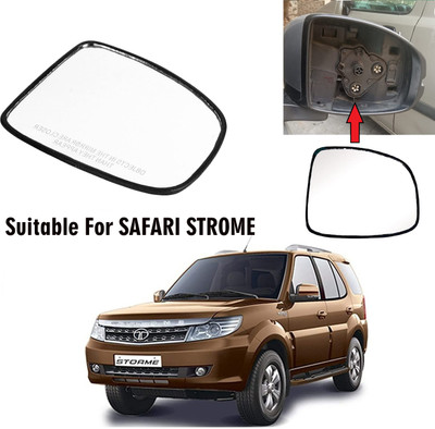 Shubh Auto Manual Driver Side, Rear View Mirror For Tata Safari Storme(Exterior, Right)