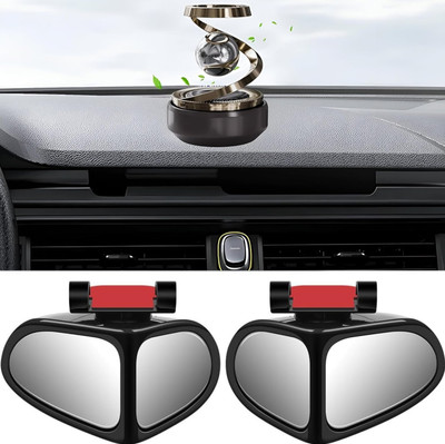 MEKQO Manual Blind Spot Mirror, Dual Mirror For Universal For Car Classic Chrome(Left, Right)