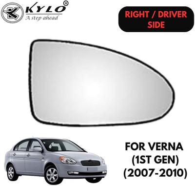 KYLO Manual Driver Side, Rear View Mirror For Hyundai Verna(Exterior, Right)