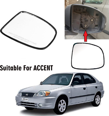 OOLTAH PAHIYA Manual Driver Side, Rear View Mirror For Hyundai Accent(Exterior, Right)