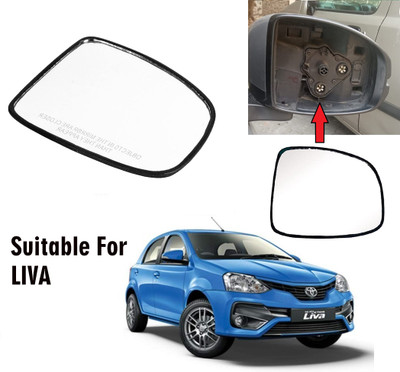 OOLTAH PAHIYA Manual Driver Side, Rear View Mirror For Toyota Etios Liva(Exterior, Right)