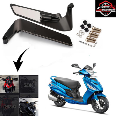 Autoinnovation Manual Rear View Mirror, Blind Spot Mirror, Dual Mirror For Hero Maestro(Right, Left)