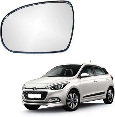 KING GENUNE Manual Remote Passenger Side, Rear View Mirror For Hyundai i20 Elite(Left, Exterior)