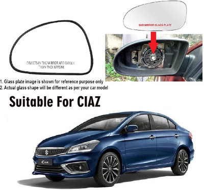 Shubh Auto Manual Passenger Side, Rear View Mirror For Maruti Suzuki Ciaz(Exterior, Right)