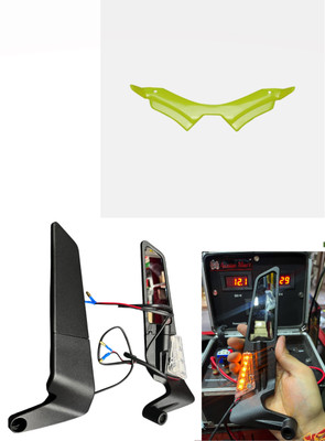 acube mart Manual Rear View Mirror For Yamaha Universal For Bike(Left, Right)