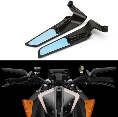 acube mart Manual Rear View Mirror For KTM Universal For Bike(Left, Right)