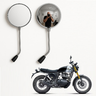 JMA TRADING Manual Rear View Mirror For Royal Enfield Universal For Bike(Right, Left)