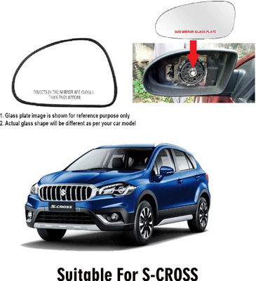 Shubh Auto Manual Passenger Side, Rear View Mirror For Maruti Suzuki S-Cross(Exterior, Left)