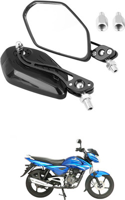 LOVMOTO Manual Dual Mirror For Bajaj Universal For Bike(Interior)