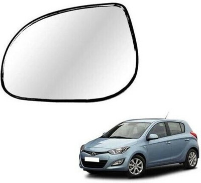 KING AUTO Manual Remote Passenger Side, Rear View Mirror For Hyundai i20(Left, Exterior)