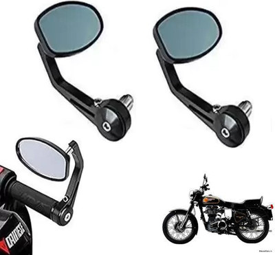 REPLEY Manual Rear View Mirror For Royal Enfield Standard 350 Twin Spark(Left, Right)